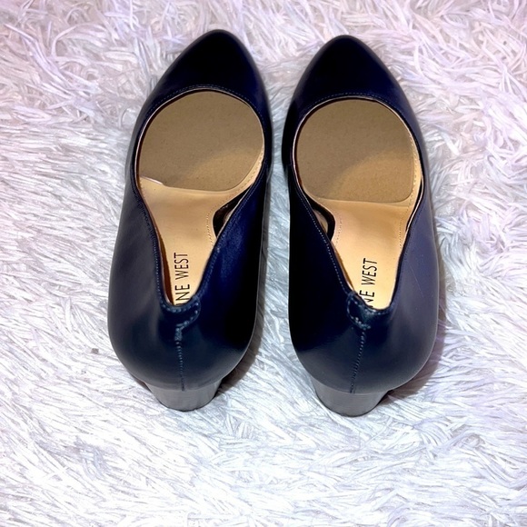 NWT Nine West Jazzin Almond Toe Wedges size9M blue - Picture 3 of 6